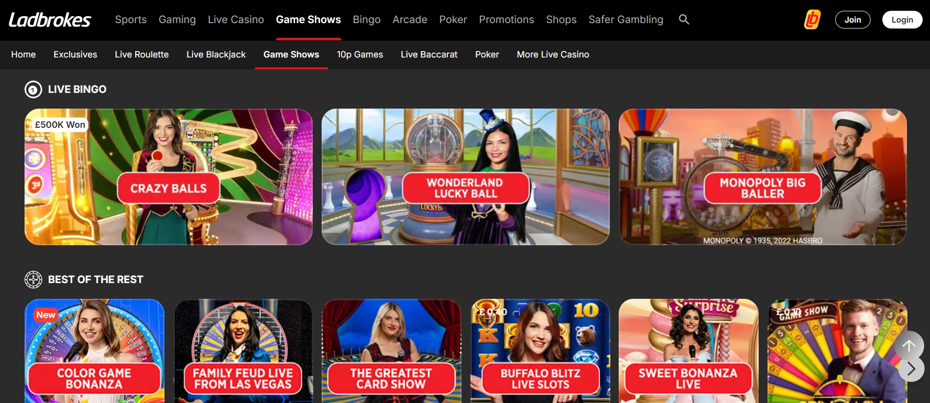 Ladbrokes pokies